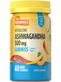 Sundance Ashwagandha Gummies | 500mg | 40 Vegan Gummies | Vegan, Non-GMO, and Gluten Free Supplement