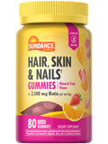 Biotin 2,500 mcg Hair, Skin & Nails Gummies – Sundance, 80 Count, Vegan & Gluten Free