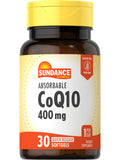 Sundance CoQ10 400 mg – 30 Softgels with Black Pepper Extract | Non-GMO, Gluten Free