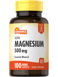 Sundance Magnesium 500mg Oxide – 100 Coated Caplets | Vegetarian, Non-GMO, Gluten Free