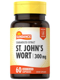 Sundance St. John's Wort Capsules 300 mg | 60 Count | Non-GMO & Gluten Free