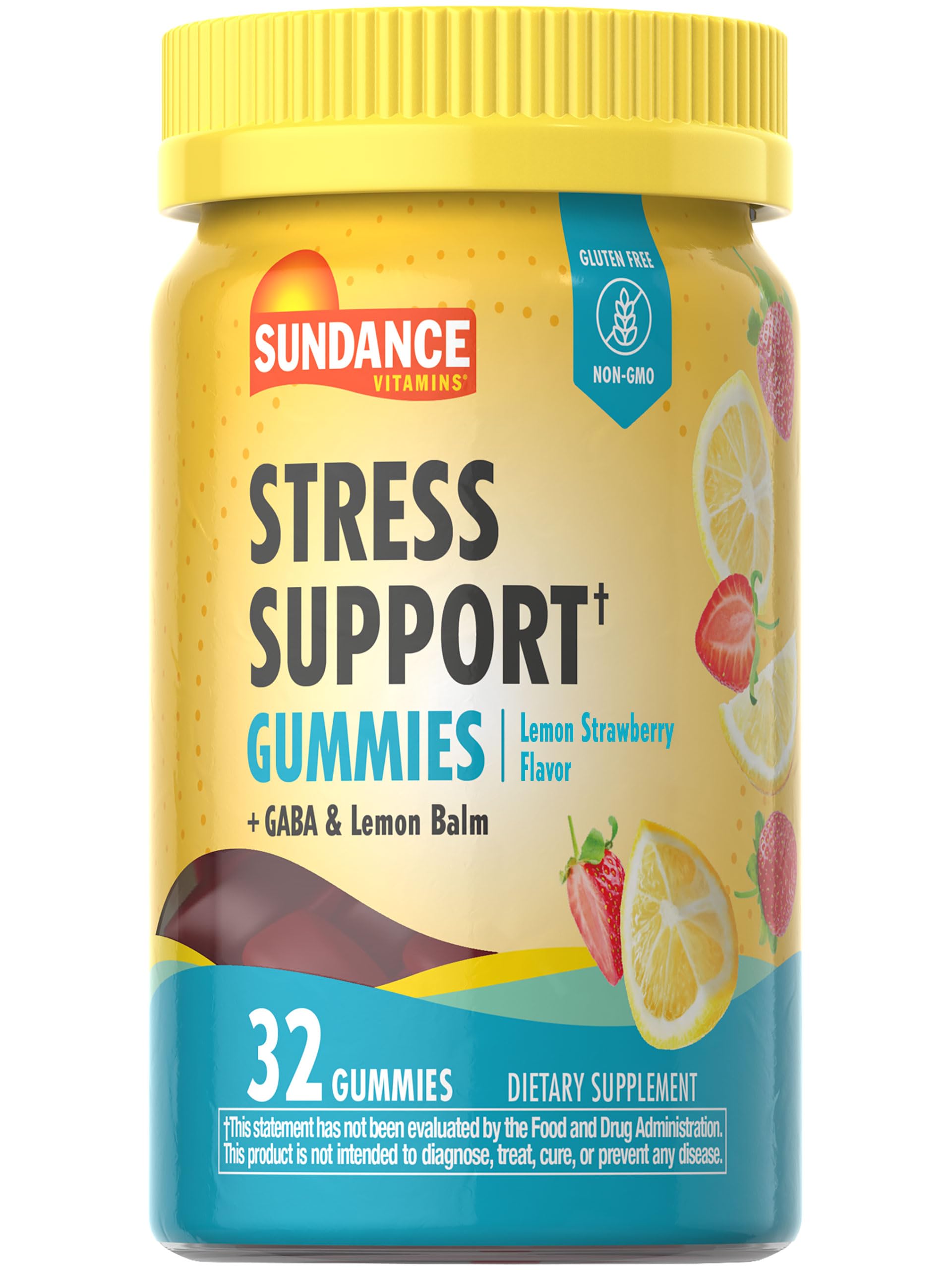 Sundance Stress Support Gummies – 32 Count with GABA & Lemon Balm