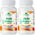 Sundhed Natural Liposomal Vitamin C - 1200mg Immune Support & Collagen Health | Pack of 2 (120 Capsules)