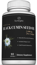 Sunergetic Black Cumin Seed Oil Softgels – 1,000mg per Serving, 90 Softgels