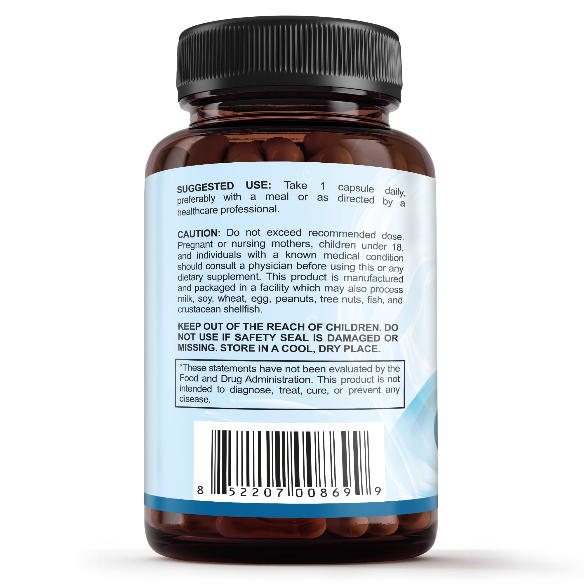 Sunergetic Premium Eye Pressure Support Supplement - Saffron, Lutein, Zeaxanthin, Bilberry & Pine Bark (2 x 30 capsules)