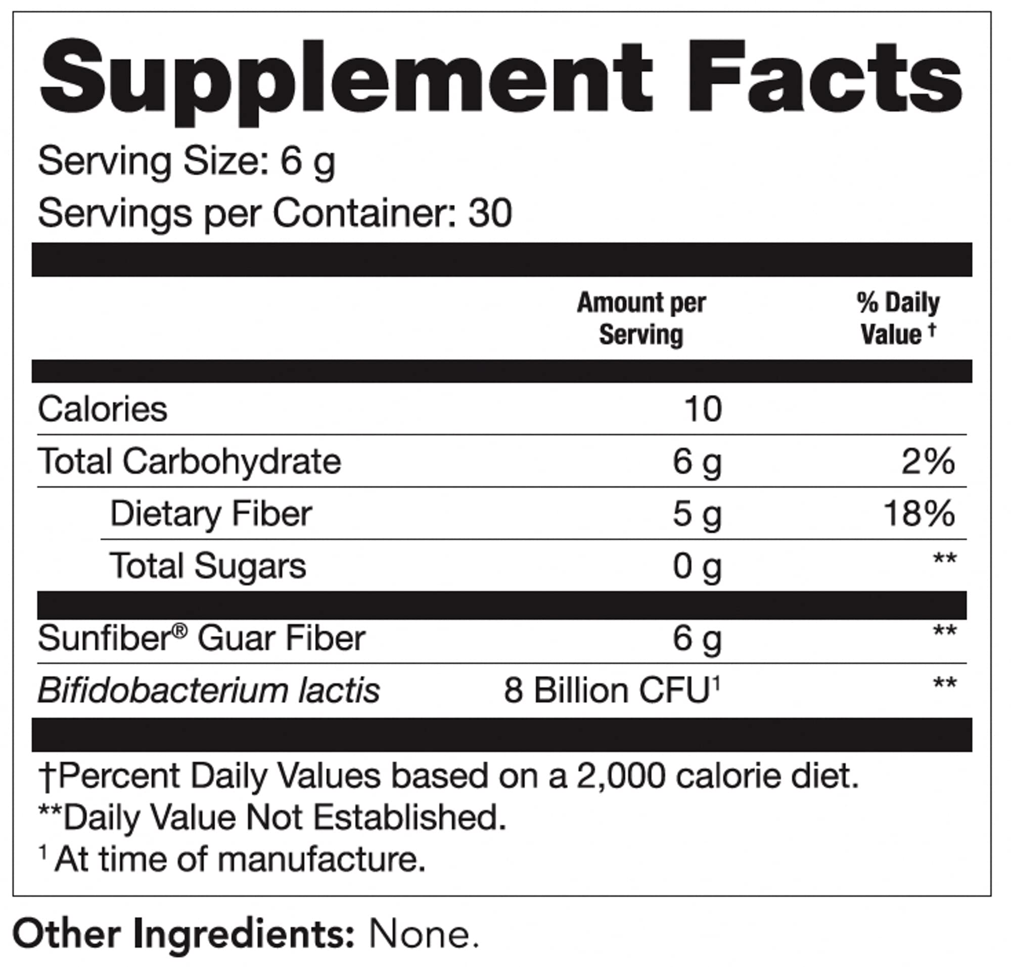 Tomorrow's Nutrition Sunfiber GI – 5g Prebiotic Fiber & 8B Probiotics | Low FODMAP