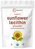 Organic Sunflower Lecithin Powder – 1 lb, Cold Pressed & Non-GMO