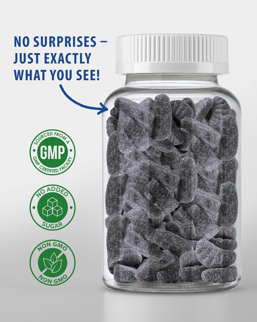 SUNNY SAM Iron Gummies for Kids & Teens – 10 mg Iron + Vitamin C