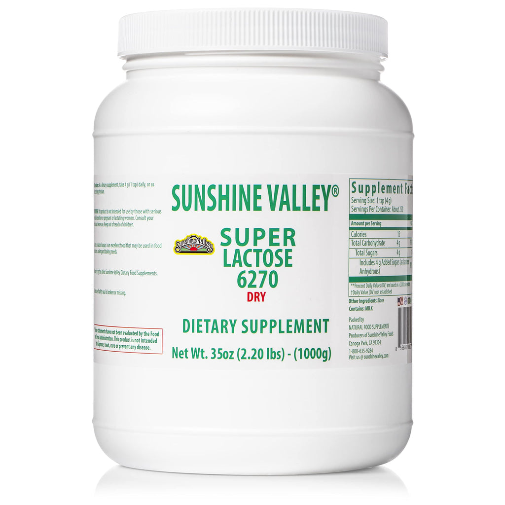 Sunshine Valley Super Lactose Dry Powder – Natural Sweetener & Baking Enhancer (35 oz)