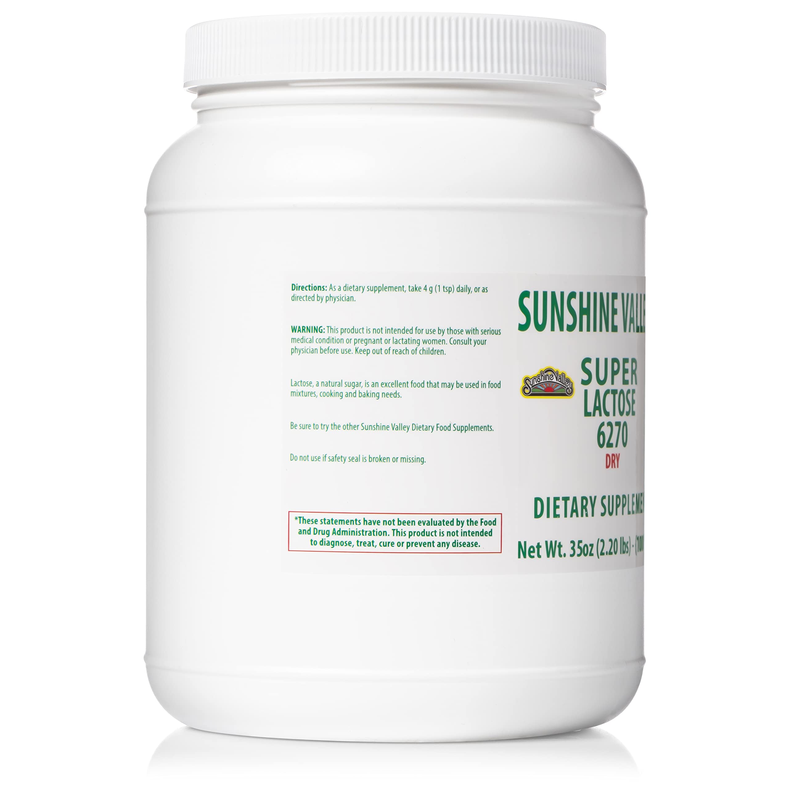 Sunshine Valley Super Lactose Dry Powder – Natural Sweetener & Baking Enhancer (35 oz)