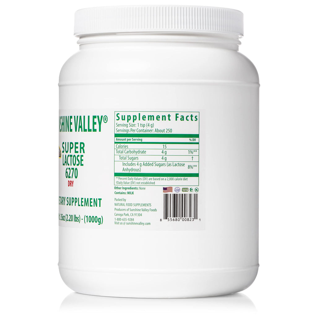 Sunshine Valley Super Lactose Dry Powder – Natural Sweetener & Baking Enhancer (35 oz)