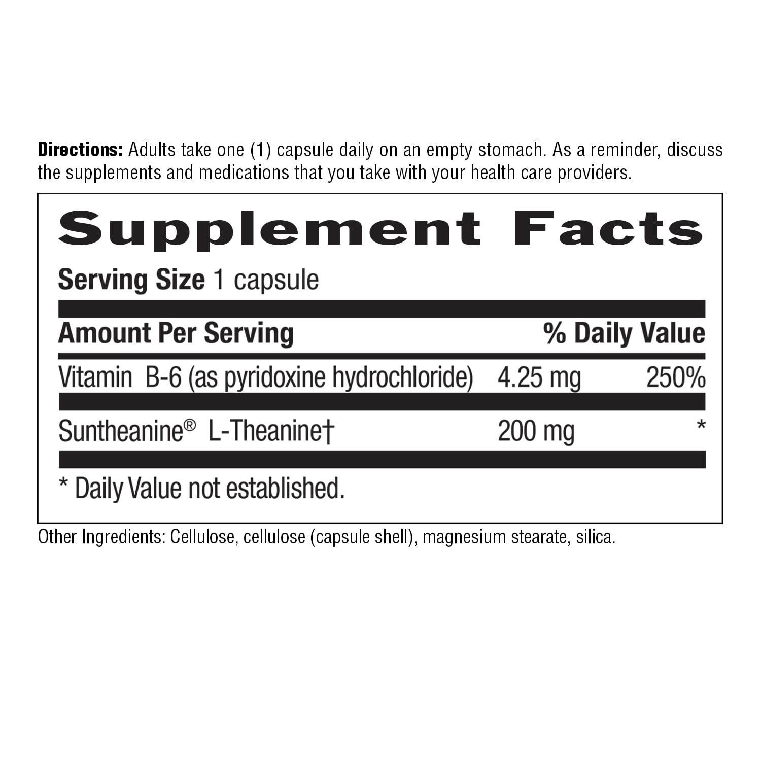 Country Life Suntheanine L-Theanine – 60 Vegan Capsules | Stress Relief, Focus & Sleep
