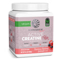 Sunwarrior Creatine for Women – Vegan Monohydrate Powder, Raspberry Lemonade (50 Servings)