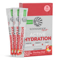 Sunwarrior Hydration Powder Electrolyte Packets Powder | Strawberry Colada Flavored | 18 Stick Packs 126g Pouch | Vegan and Plant-Based Sugar Free | B12 Elderberry and Electrolytes | Active Hydration