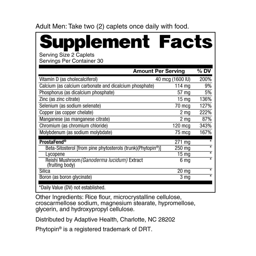 SUPER BETA PROSTATE Advanced – Beta Sitosterol Prostate Support (3-Pack, 180 Caplets)