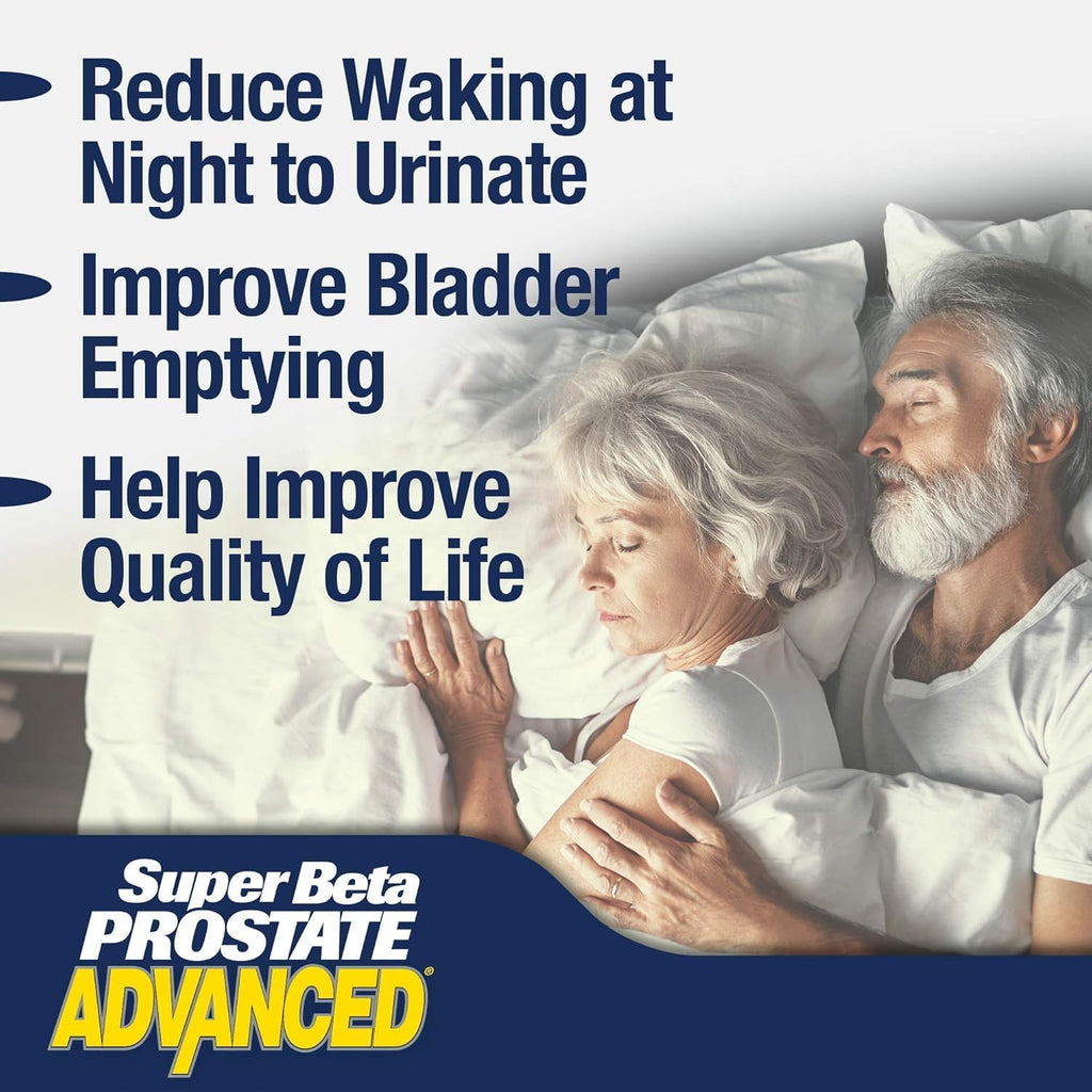 SUPER BETA PROSTATE Advanced – Sleep Support & Bladder Comfort (240 Caplets, 4-Pack)