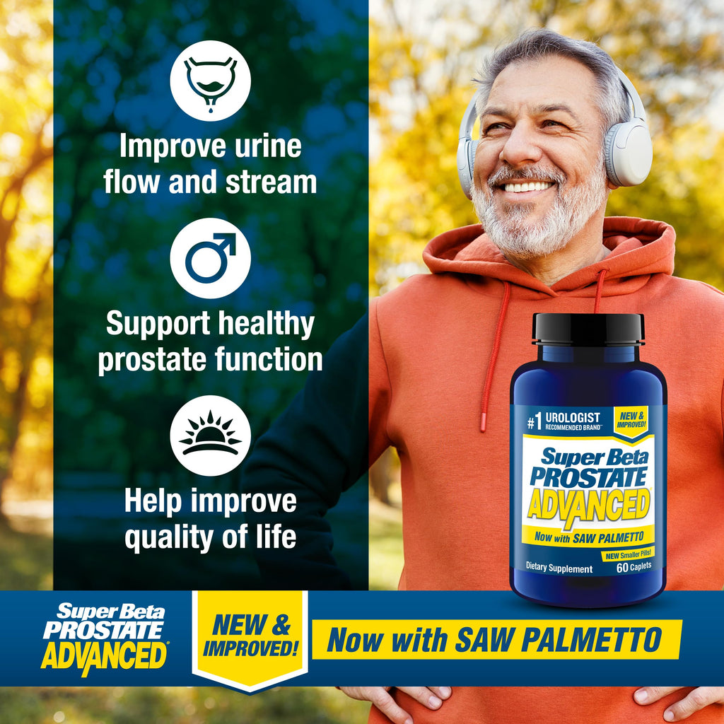 Super Beta Prostate Advanced with Saw Palmetto – Prostate Health & Urinary Support