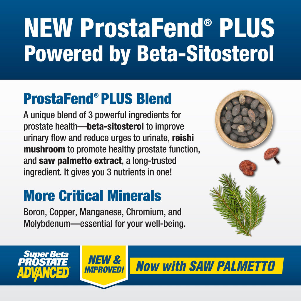 Super Beta Prostate Advanced with Saw Palmetto – Prostate Health & Urinary Support