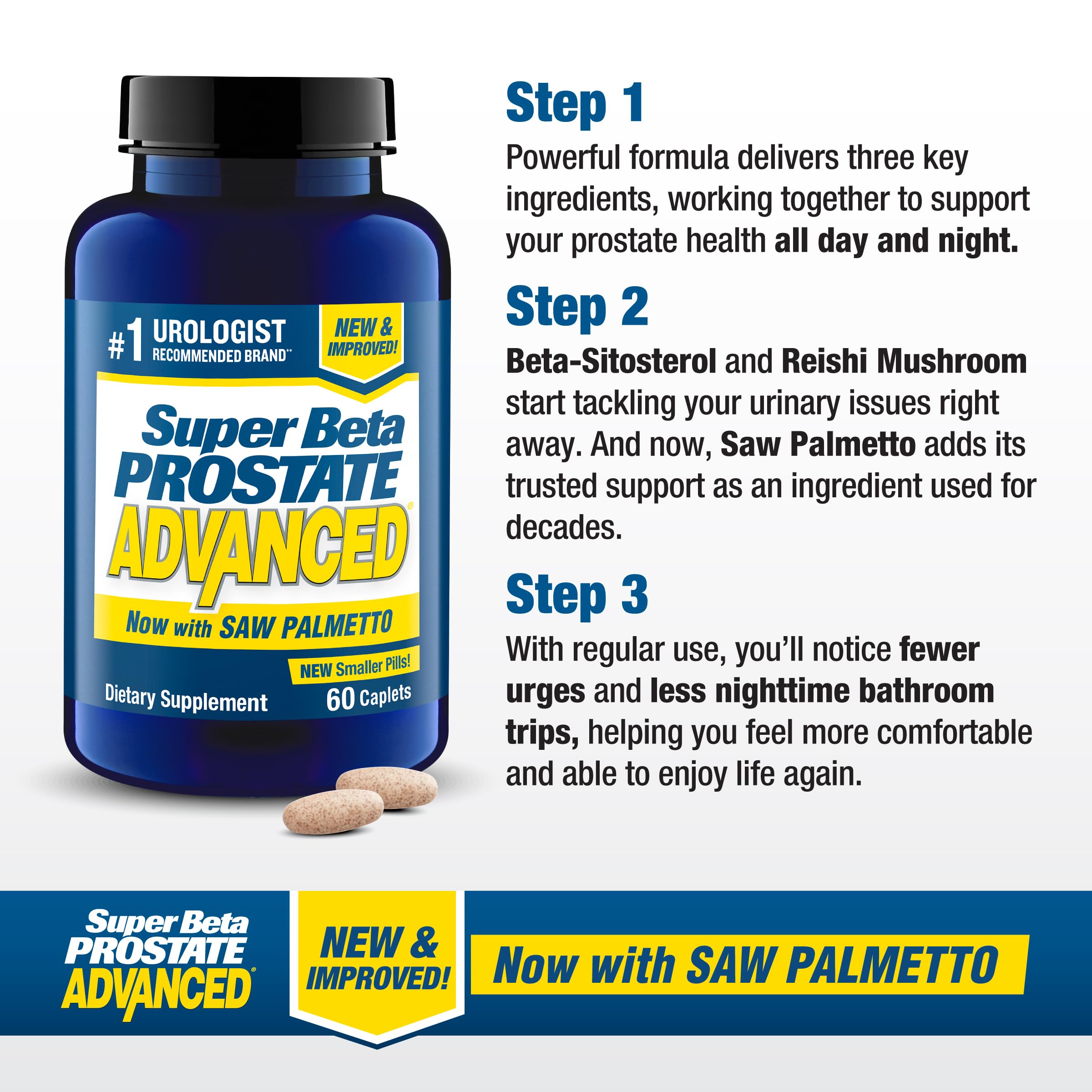 Super Beta Prostate Advanced with Saw Palmetto – Prostate Health & Urinary Support
