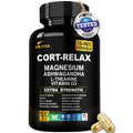 Super Calm Cortisol Support with Magnesium Bisglycinate | Ashwagandha KSM-66, L-Theanine | 120 Count