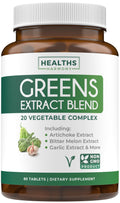 Super Greens Antioxidants 2250mg – 60 Capsules | Sprouts, Mushrooms, Roots & More | Vegan NON-GMO