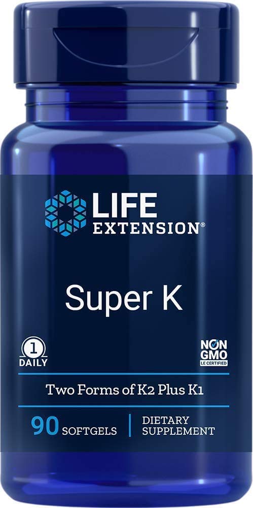 Super K with Advanced K2 Complex - 90 ct | Life Extension