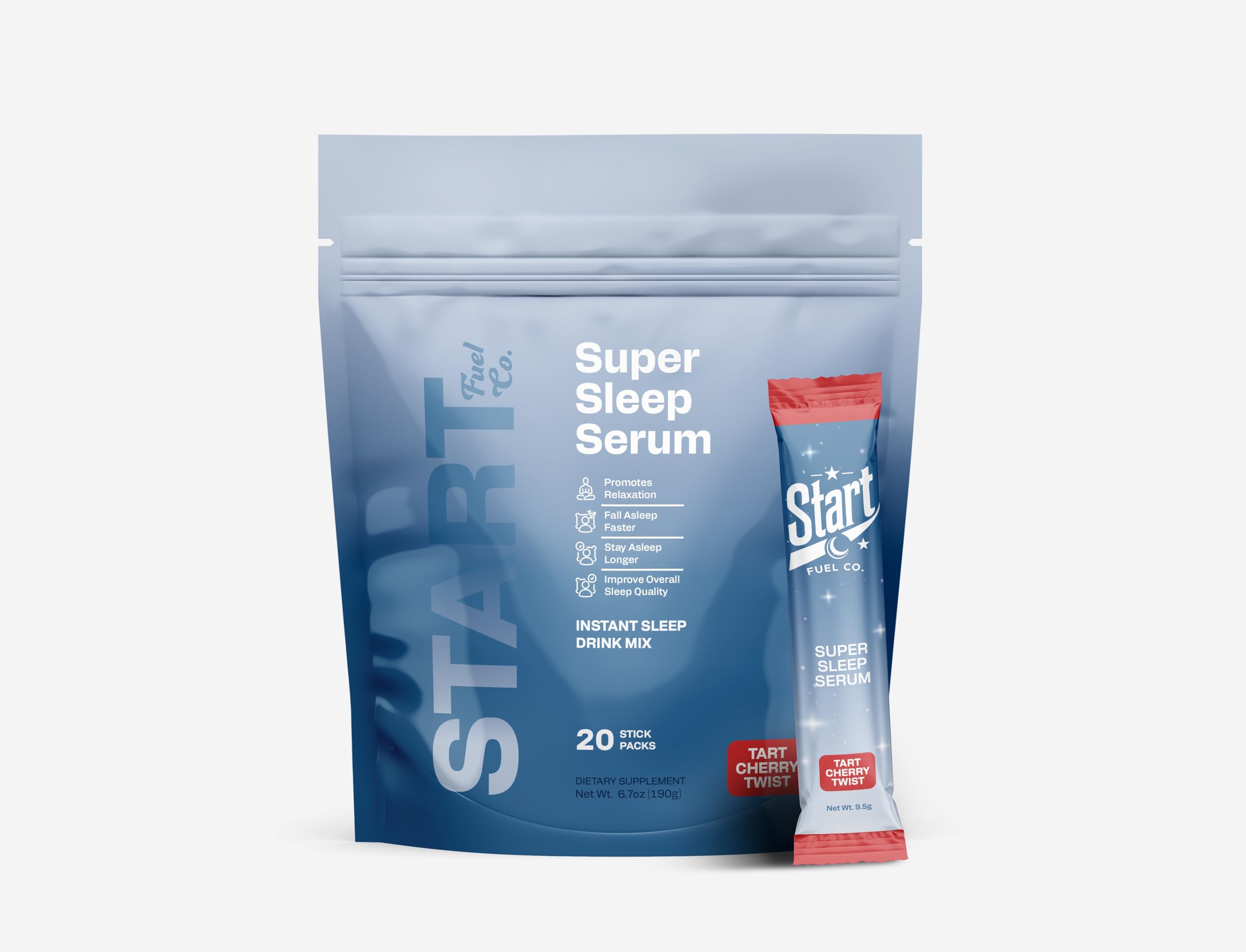 Super Sleep Serum Tart Cherry Twist – 20 Stick Packs | Natural Sleep Support