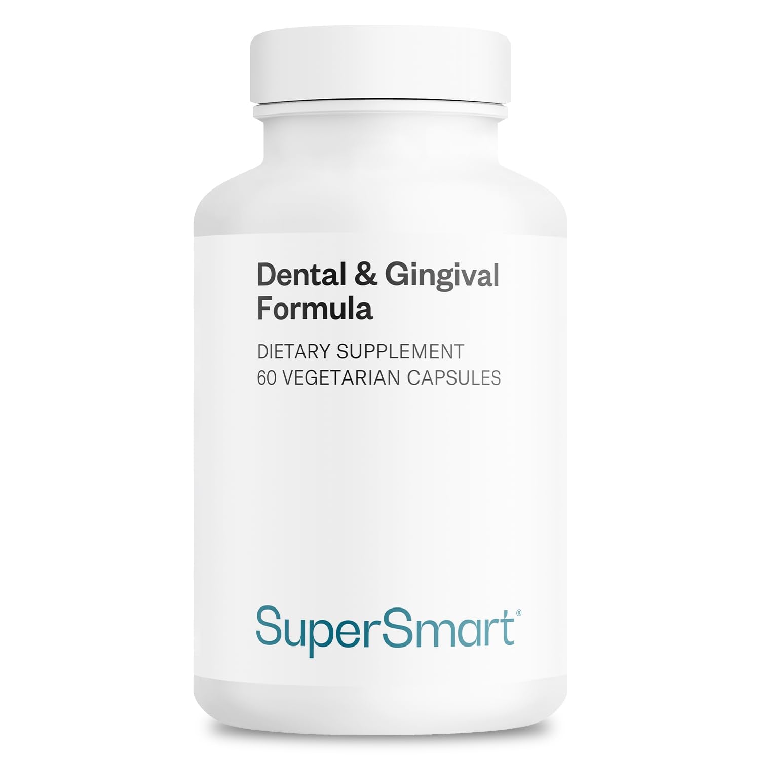 SuperSmart - Dental & Gingival Formula (Patented) - TEES-10 - 60 Vegetarian Capsules - Non-GMO & Vegan - Oral Care Supplement