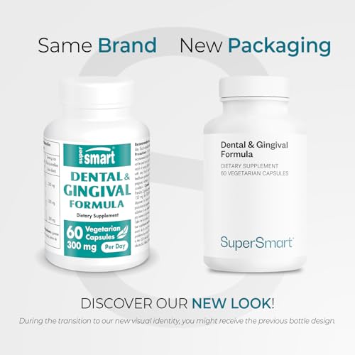 SuperSmart - Dental & Gingival Formula (Patented) - TEES-10 - 60 Vegetarian Capsules - Non-GMO & Vegan - Oral Care Supplement
