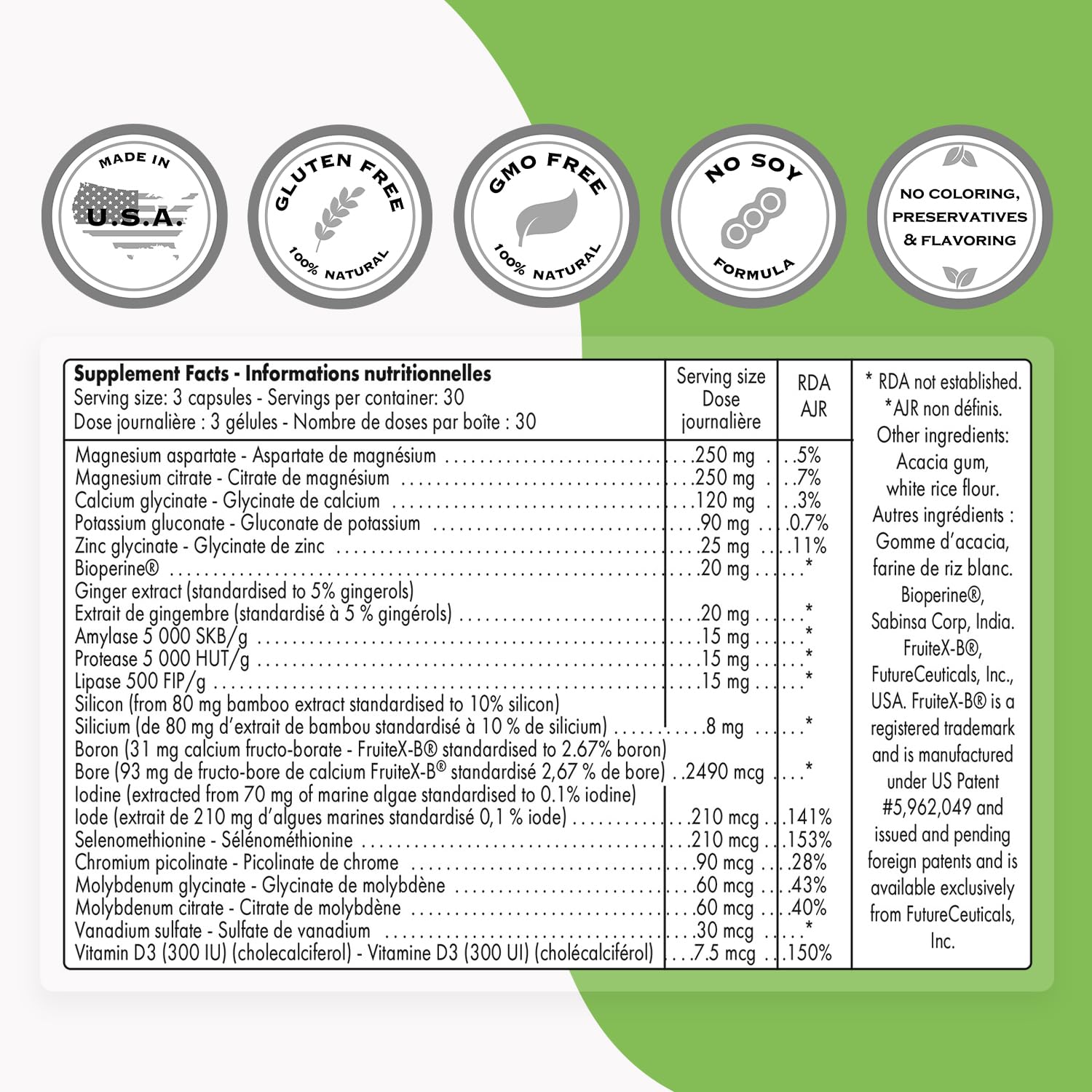 SuperSmart Multimineral Complex - Full Spectrum, Non-GMO, Gluten Free | 90 Vegetarian Capsules