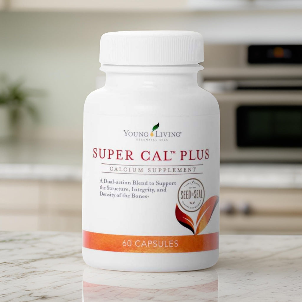 Young Living Super Cal Plus 60 Capsules | Calcium, Magnesium & Vitamins D & K for Bone Health