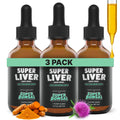 SuperBonsai Super Liver Support with Milk Thistle – All-Natural Liquid Liver Health Supplement (3-Pack)