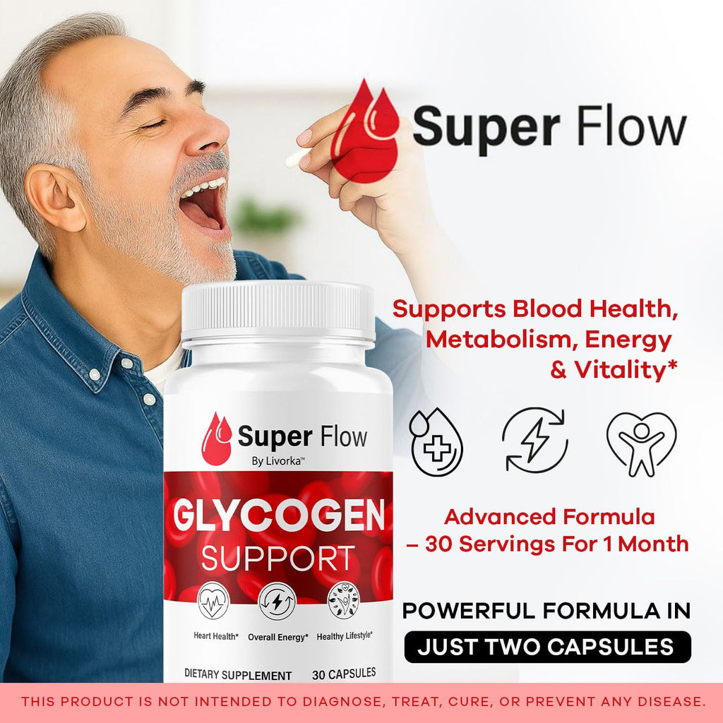 (5 Pack) SuperFlow Glycogen – Glycogen Support Capsules, 150 Capsules