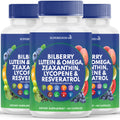 Superfood MD Eye Health Vitamins AREDS2 Bilberry Lutein Zeaxanthin - 180 Capsules