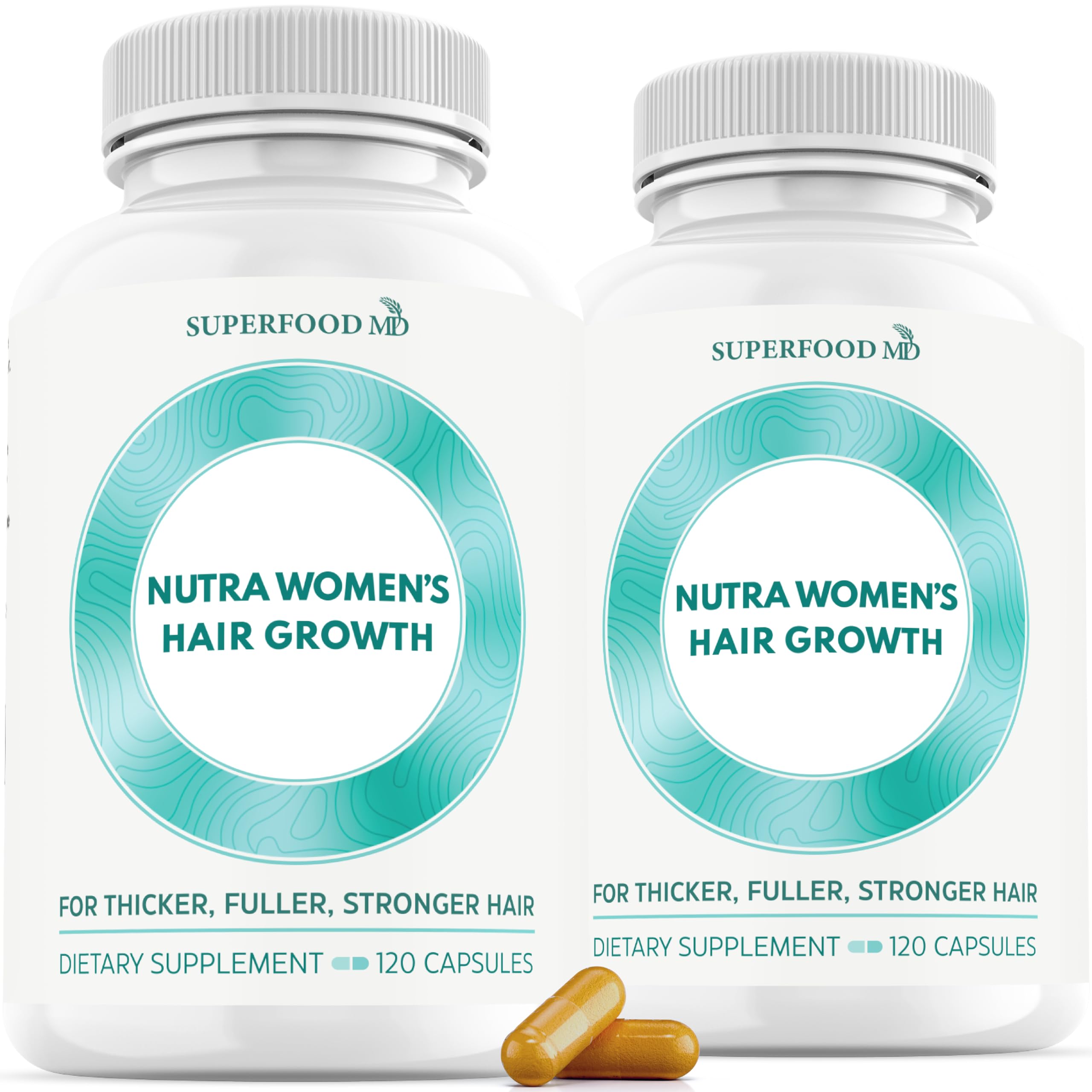 Superfood MD Women’s Balance Hair Growth – 2 Month Soy-Free Formula for 45+