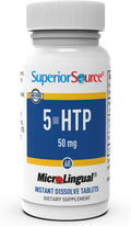 Superior Source 5-HTP 50 mg | Instant Dissolve MicroLingual Tablets – 60 Ct