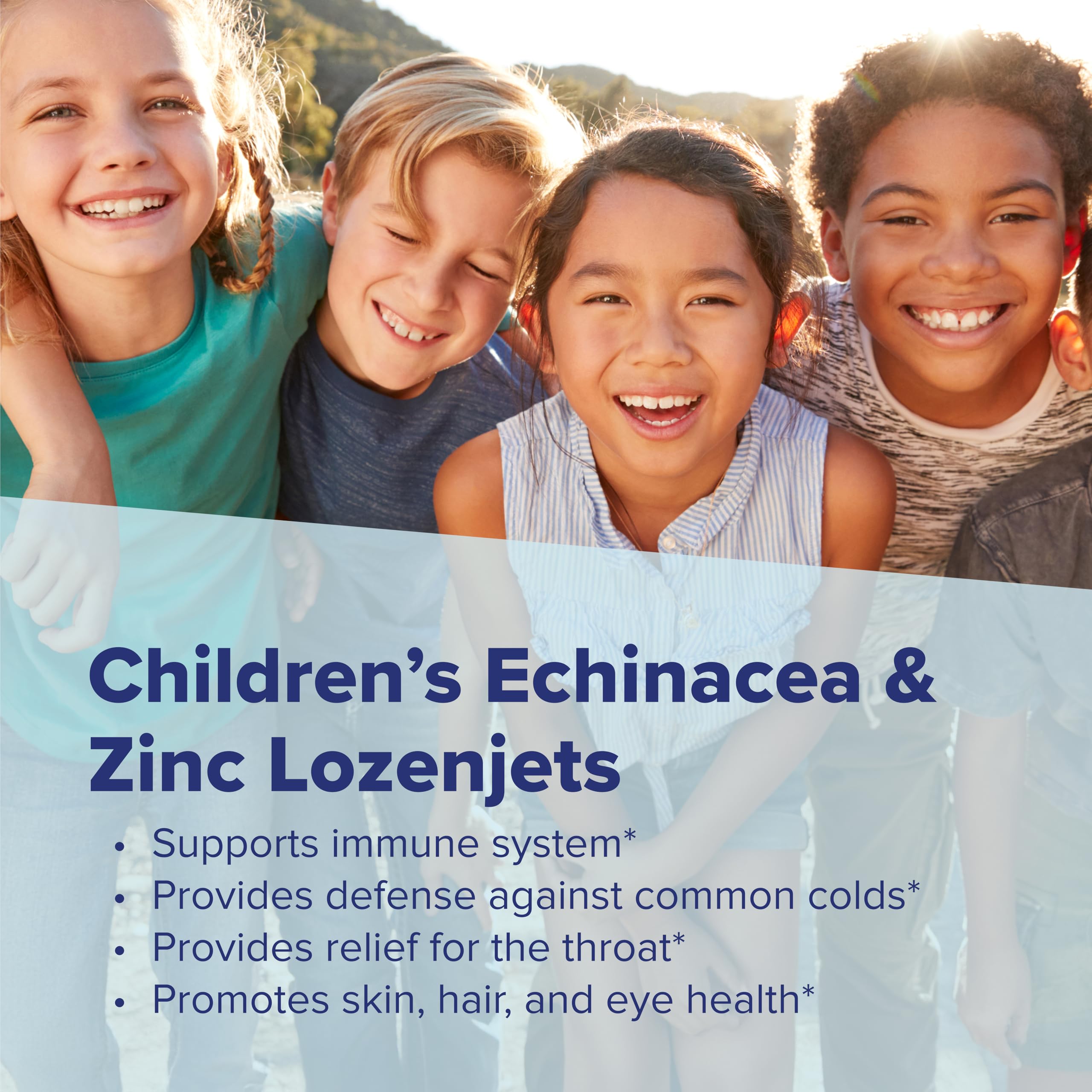 Superior Source Children's Echinacea & Zinc Lozenjets - Immune Support for Kids - Non-GMO & Gluten-Free - Peppermint - 60 MicroLingual Tablets