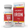 Superior Source Children's Iron 5 mg – Ferrous Fumarate Iron Supplement for Kids | 100 Instant Dissolve Tablets