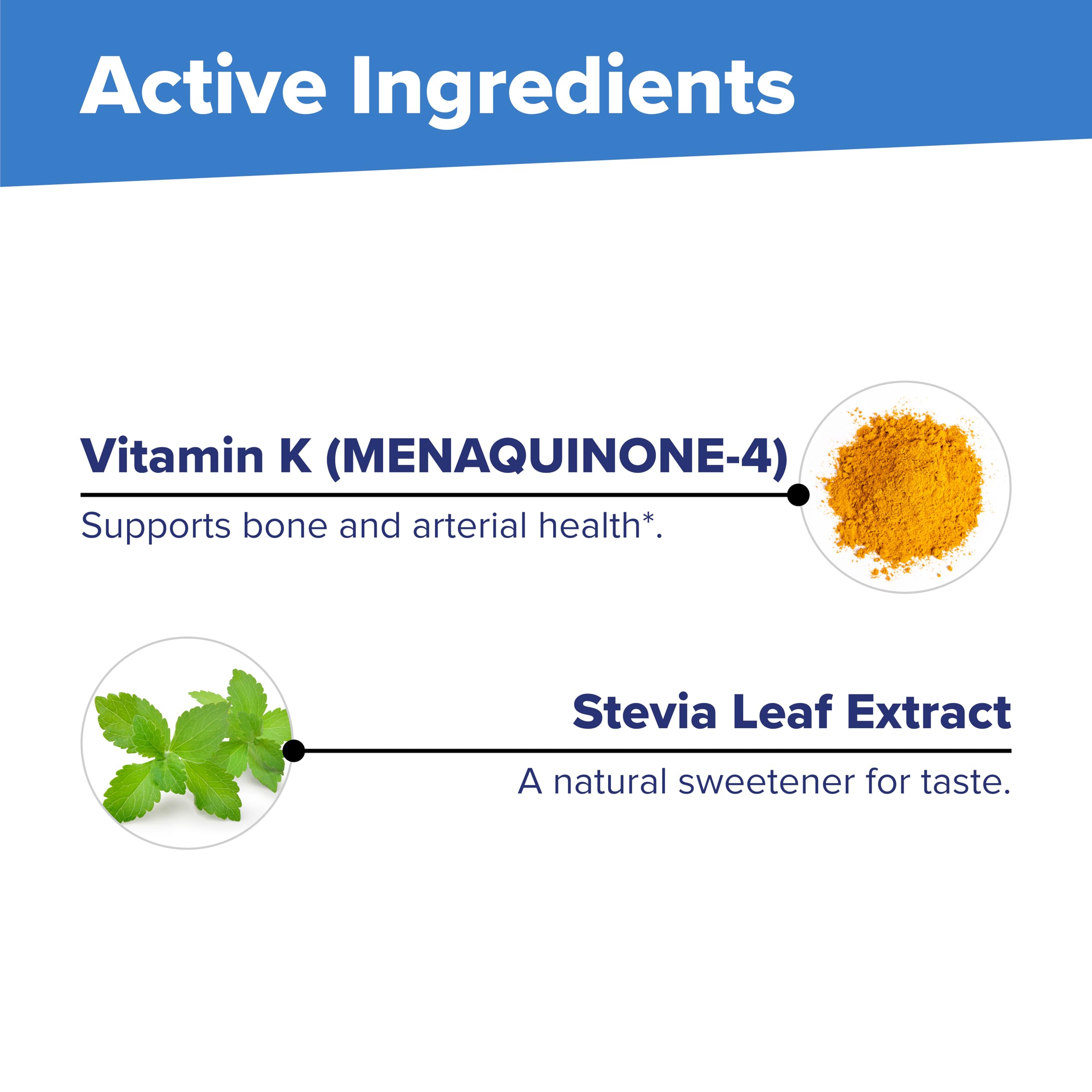 Vitamin K2 MK-4 500 mcg Sublingual - 60 Tablets