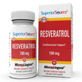 Superior Source Resveratrol 100 mg – 60 MicroLingual Tablets | Supports Brain & Heart Health, Non-GMO & Gluten-Free