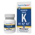 Superior Source Advanced Triple K – Bone Health & Immune Support, Vitamin K1 & K2 (MK-4 & MK-7) – 30 MicroLingual Tablets