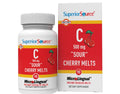 Superior Source Vitamin C 500 mg Sour Cherry Melts - Sublingual 90 Tablets for Immune Support