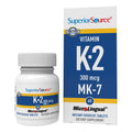 Superior Source Vitamin K2 MK-7 300 mcg - Sublingual 60 Tablets | Bone & Heart Health, Bariatric-Friendly