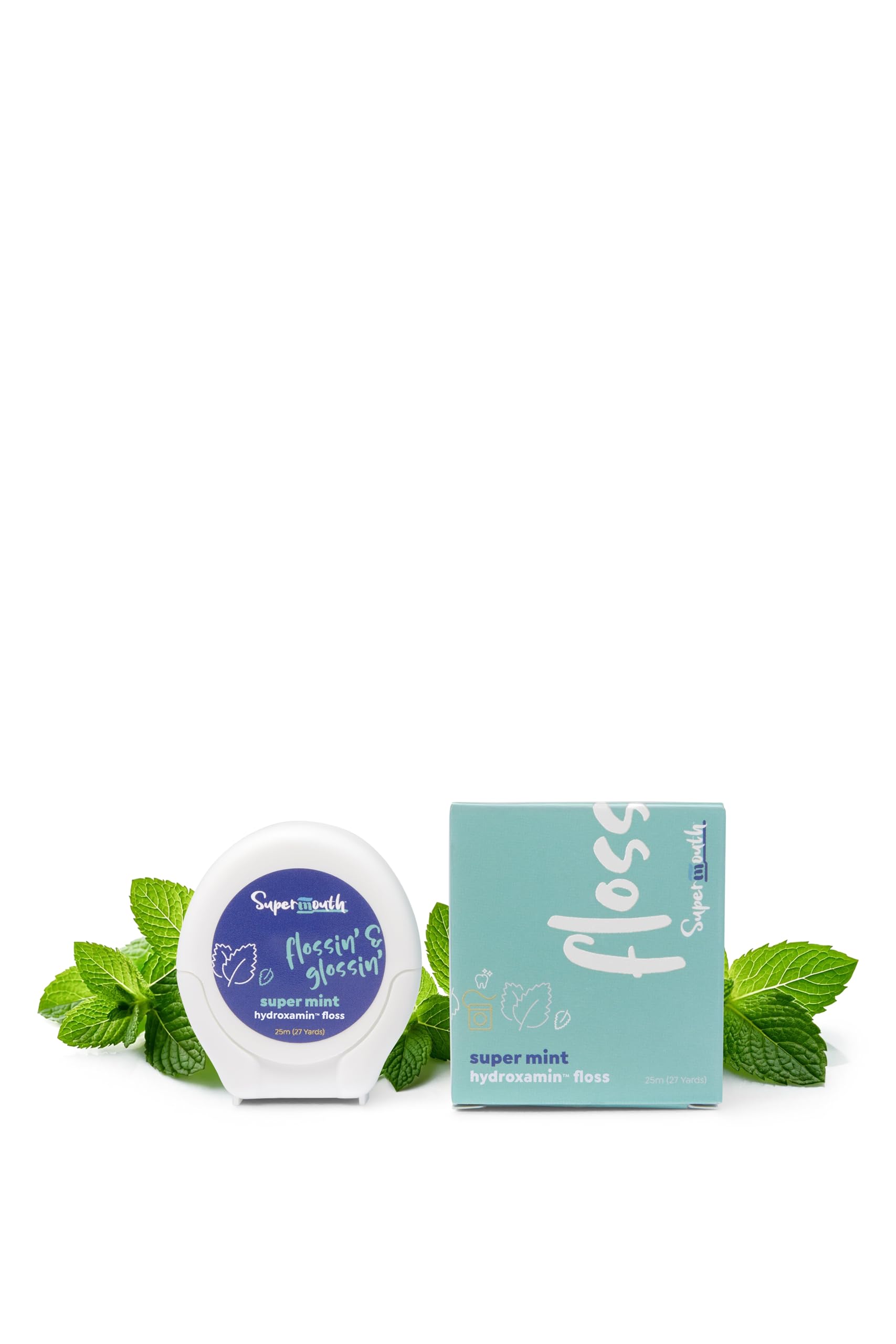 SuperMouth Fluoride-Free Floss – Expanding Floss for Plaque Removal & Enamel Support