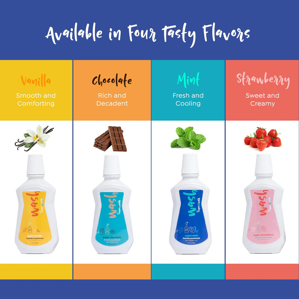 SuperMouth® Fluoride Mouthwash | Enamel Strength, Nano-Hydroxyapatite, D3 & K2