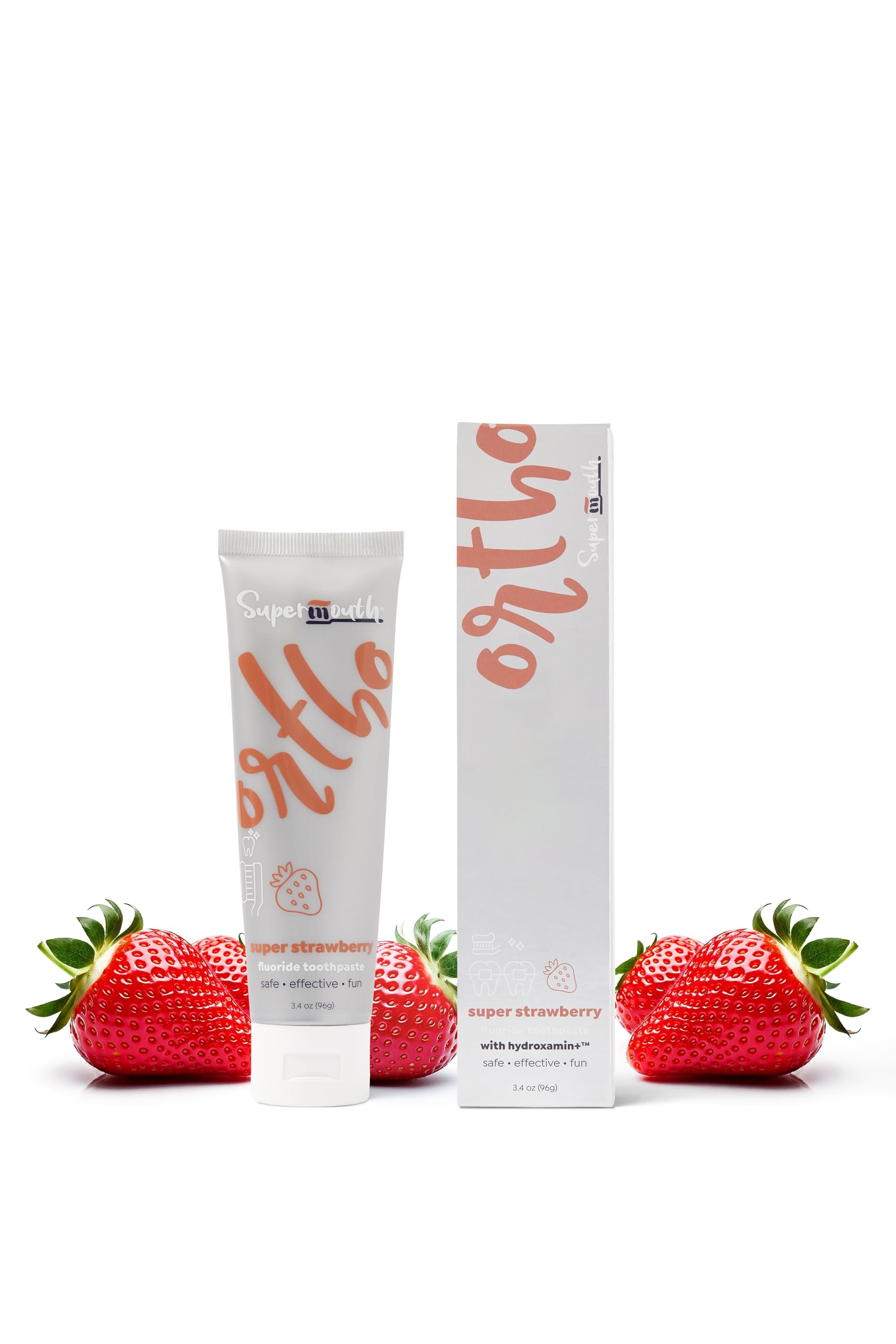 SuperMouth Ortho Toothpaste – Braces & Aligners (Fluoride + Nano Hydroxyapatite)
