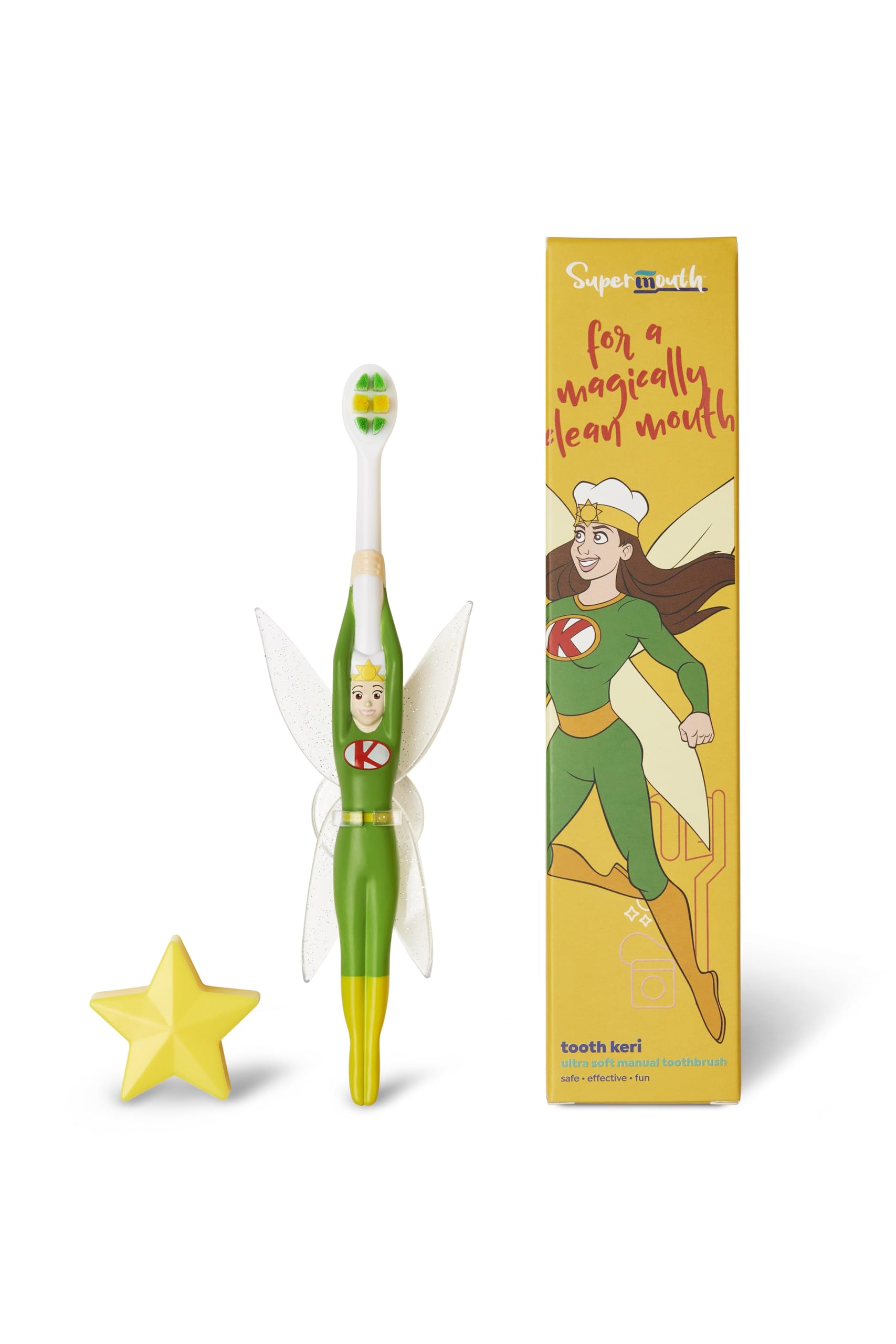 SuperMouth Toddler Ultra Soft Toothbrush – Gentle Bristles & AR Sticker