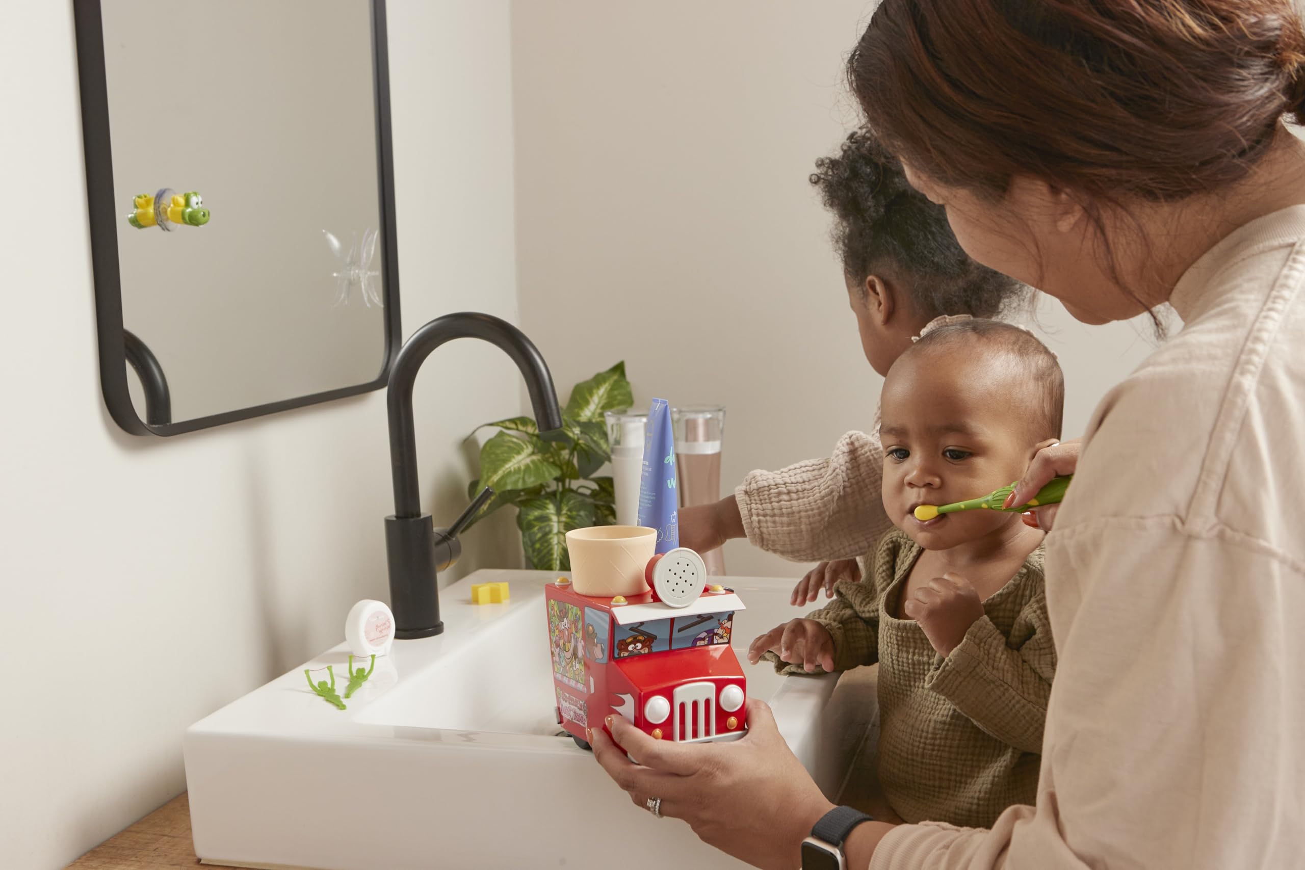 SuperMouth Toddler Toothbrush – Ultra Soft Bristles, 0-5, AR Sticker