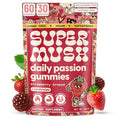 SuperMush Horny Goat Weed Gummies - Horny Goatweed for Men & Women with Cordyceps, Reishi & Maca Root - Maximize Blood Flow, Ignite Feel-Good Vibes & Lasting Energy