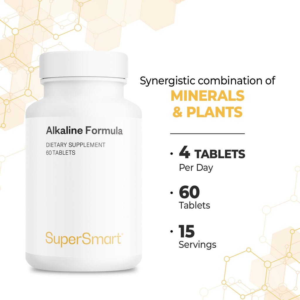 Supersmart Alkaline Formula Supplement (Advanced Formula) – 60 Tablets | Non-GMO & Gluten Free